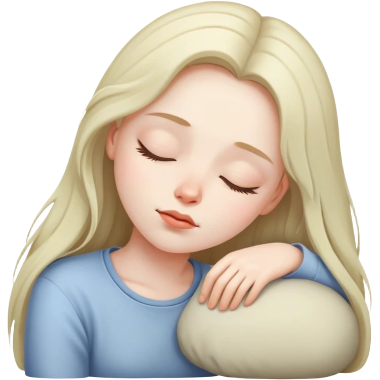 Sleepy girl emoji