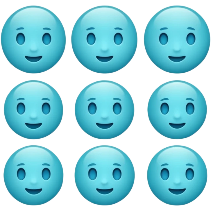 cyan circle emoji