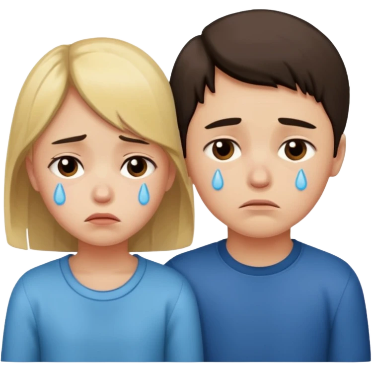 boy and girl heart break emoji
