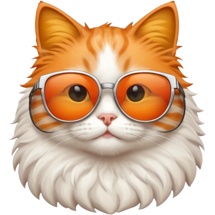 Cat wearing sunglasses and feeling  emoji