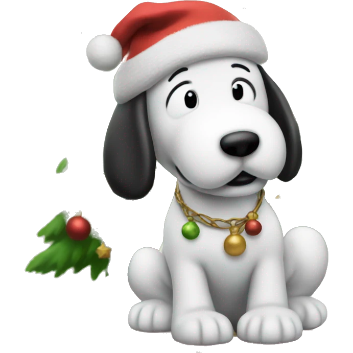 christmas snoopy realistic emoji