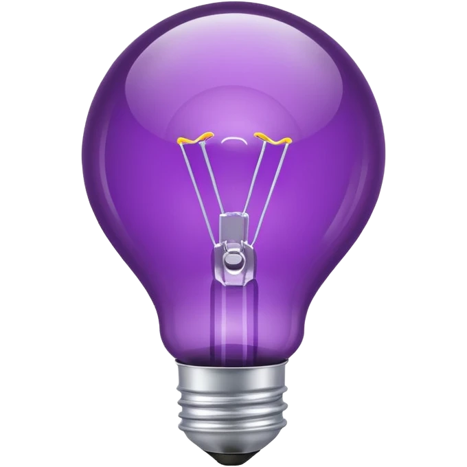 purple bulb  emoji