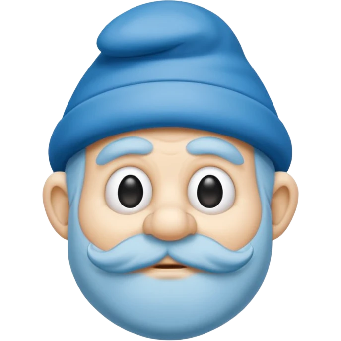 grandfather smurf  emoji