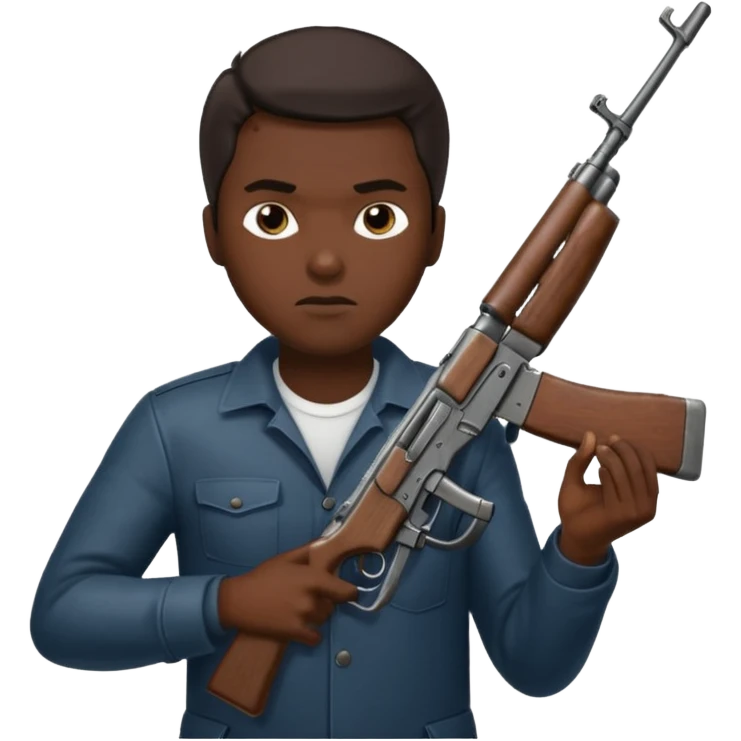 slave with a ak emoji