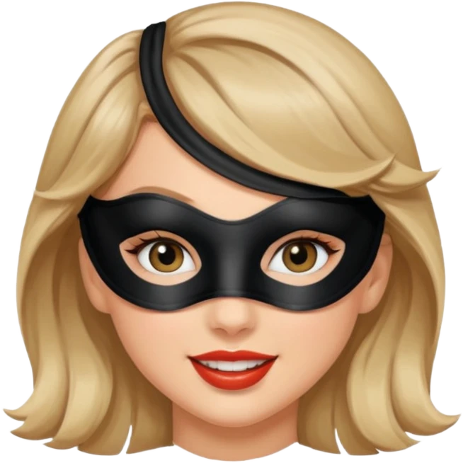 taylor swift  black eye mask on eyes emoji