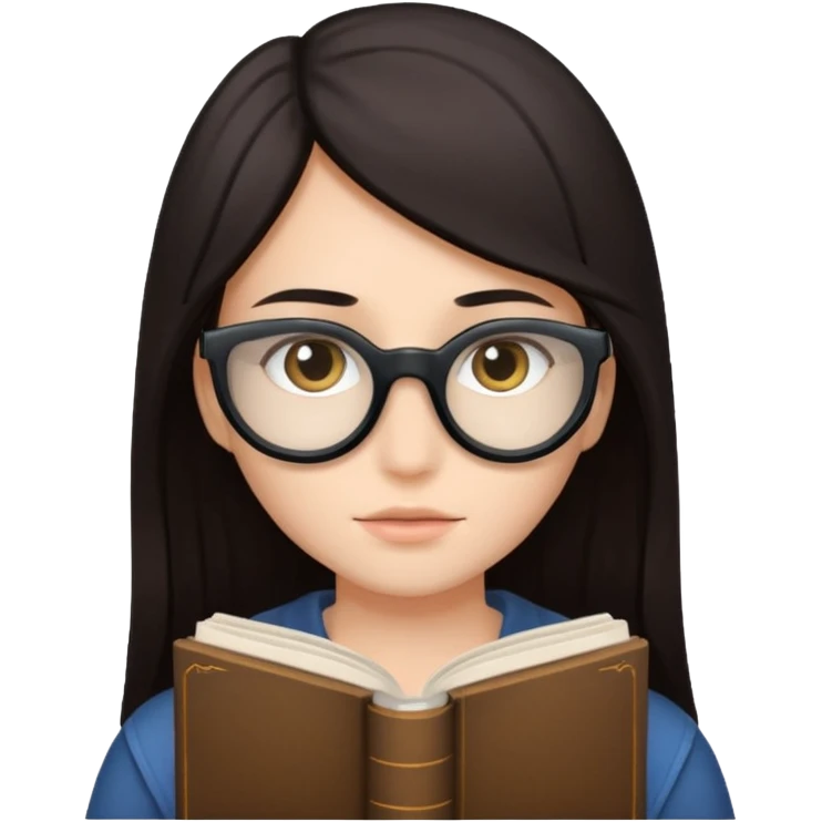 책으로 얼굴 가린듯한 사람 이모티콘 emoji