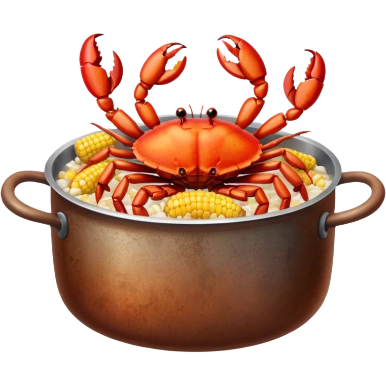 Cajun crab seafood boil emoji