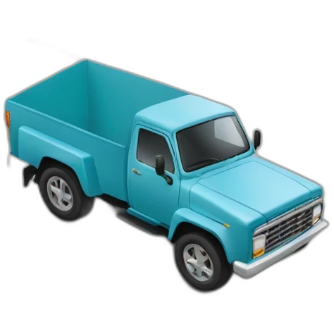 Voiture sur un camion emoji