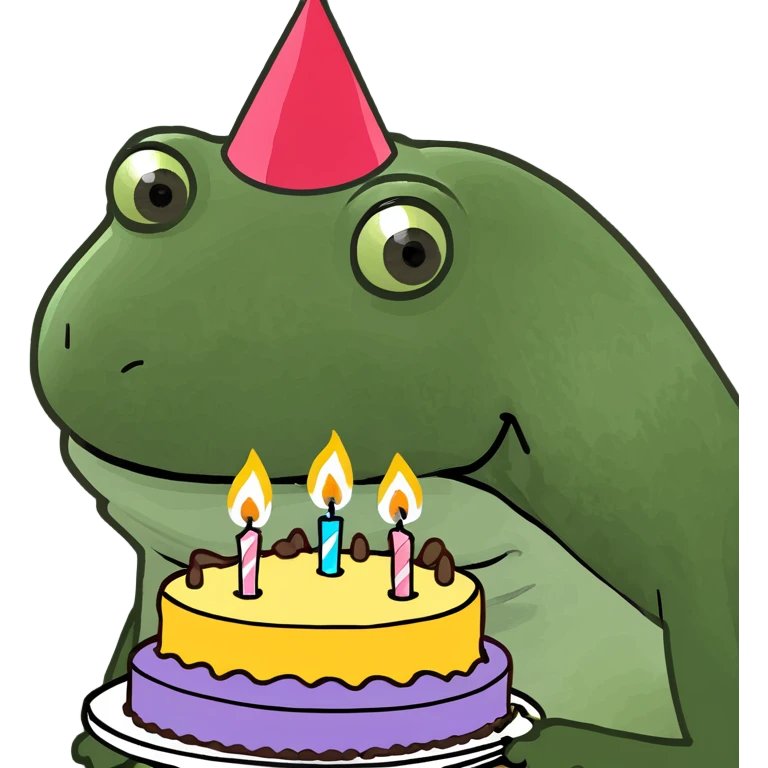 bufo blowing candles on cake emoji