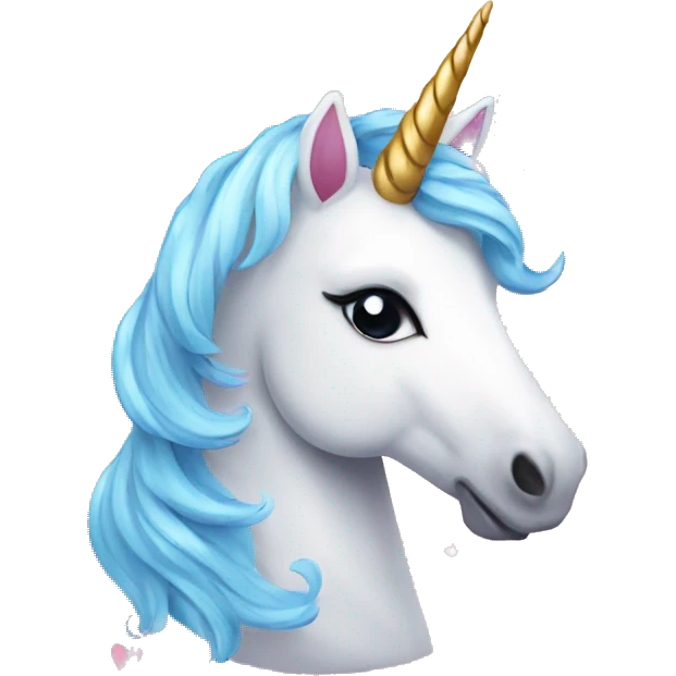 Unicorn,sparkles,hearts emoji