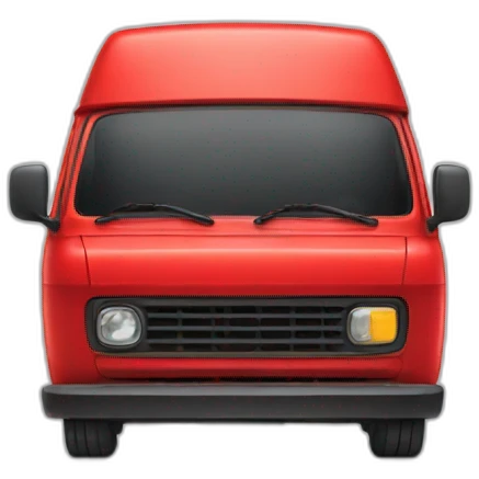 Red van emoji
