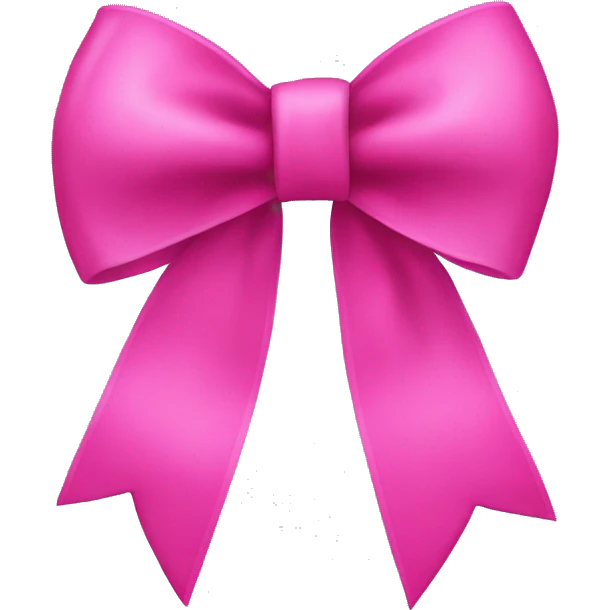 One hot pink bow emoji emoji