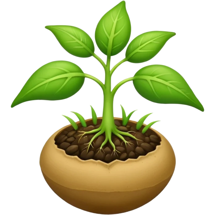 Germinating seed emoji