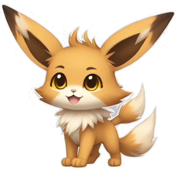 Catboy-Chibi-Sona-Eevee-Fakémon full body emoji