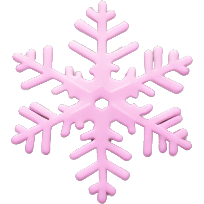 pastel pink snowflake  emoji