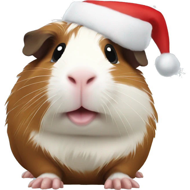 Christmas guinea pig emoji