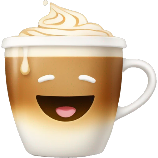 Cute cup of coffee emoji
