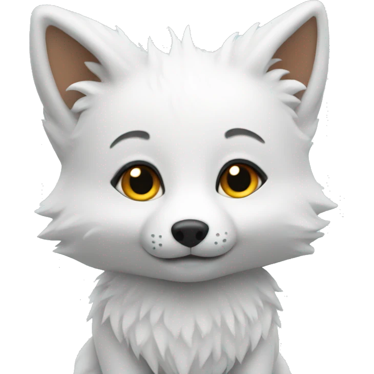 baby Snow fox emoji