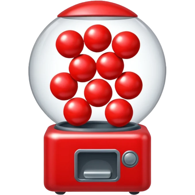 red gacha machine balls emoji