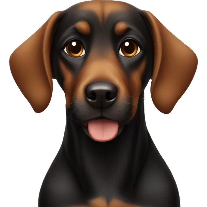 Black and Brown dog emoji