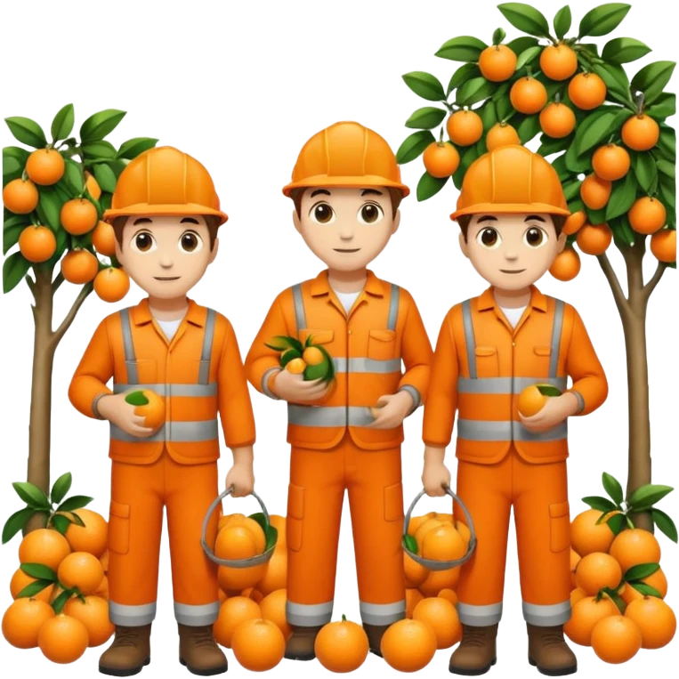 orange workers emoji