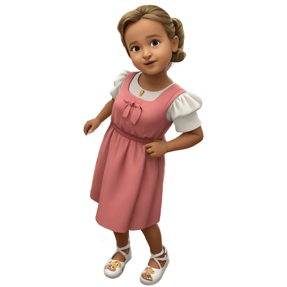 girl on staircase in dress emoji