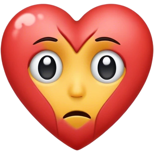 Sad heart emoji