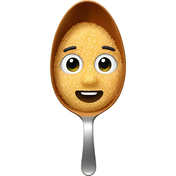 quinoa in a spoon emoji