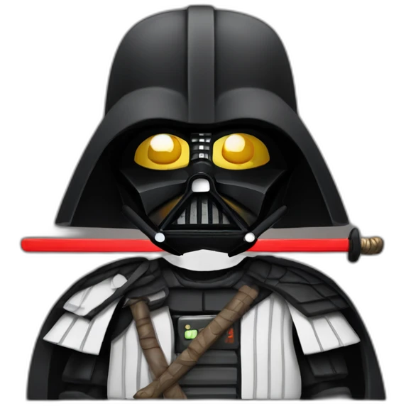 darth vader samurai emoji