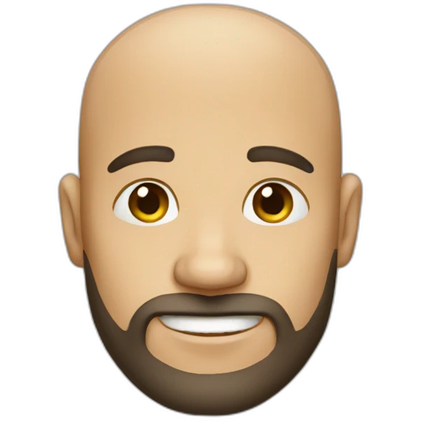 bald man with beard emoji