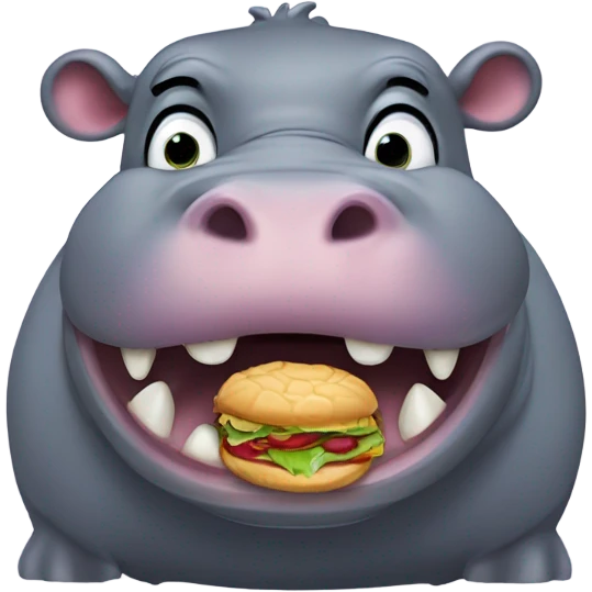 Hungry hippo emoji