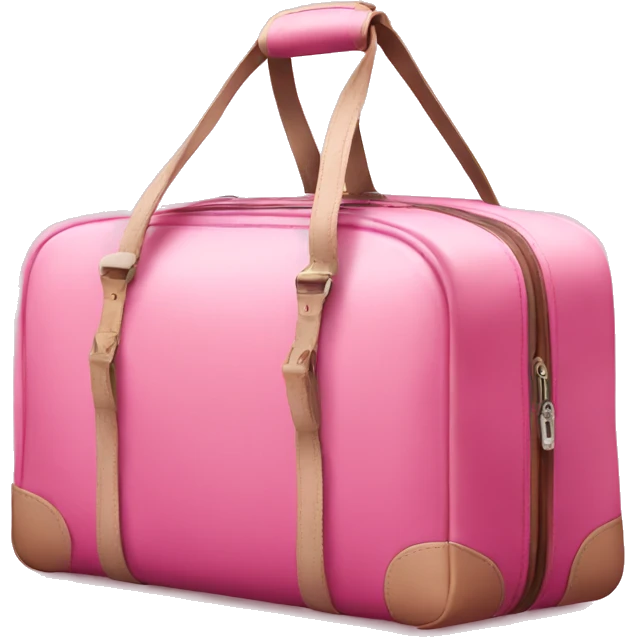 Travel bag pink emoji