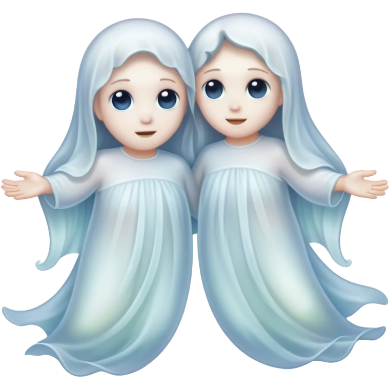 2 ghosts in love  emoji