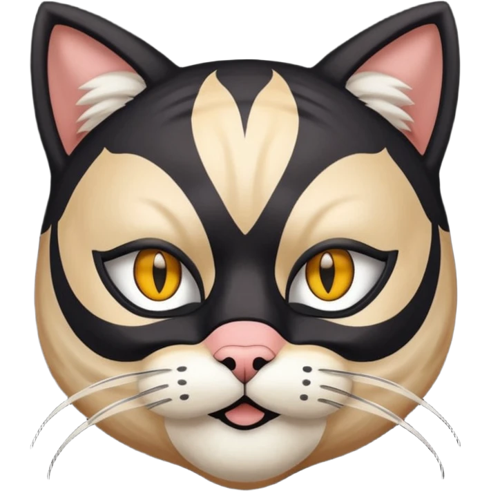 human waring cat  mask
 emoji