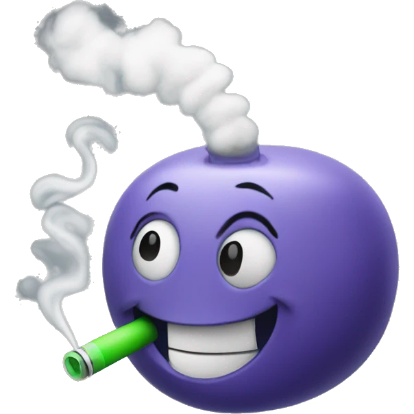 vape smoke happy emoji