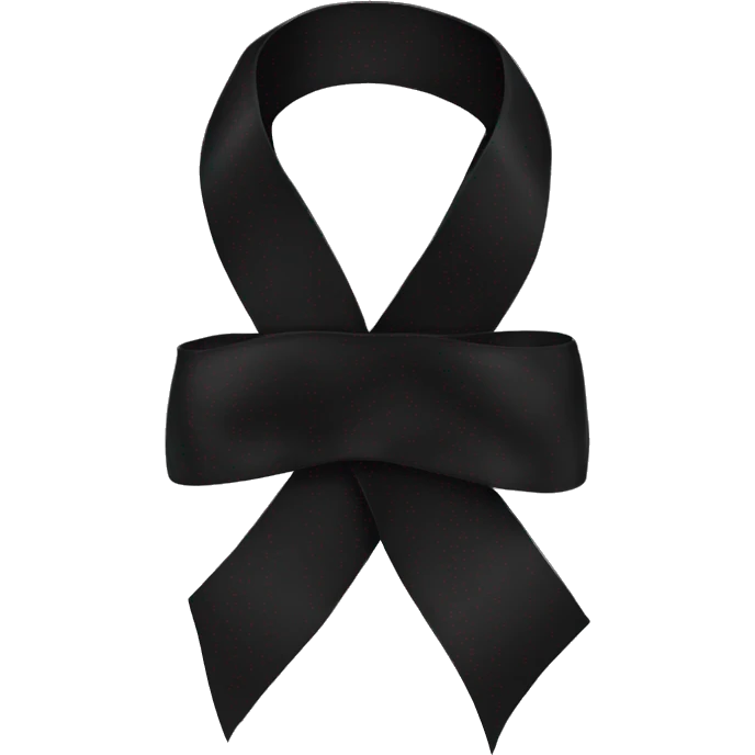 Black ribbon emoji