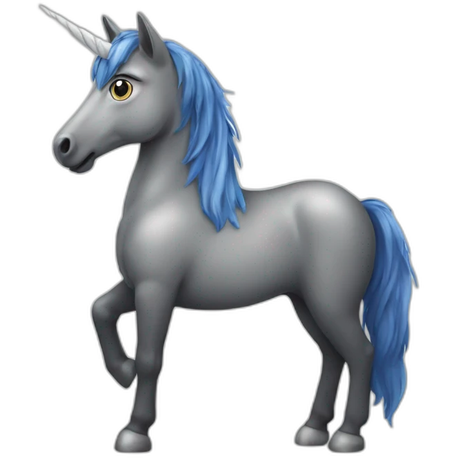 Chat sur licorne emoji