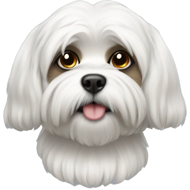 White Shitzu emoji