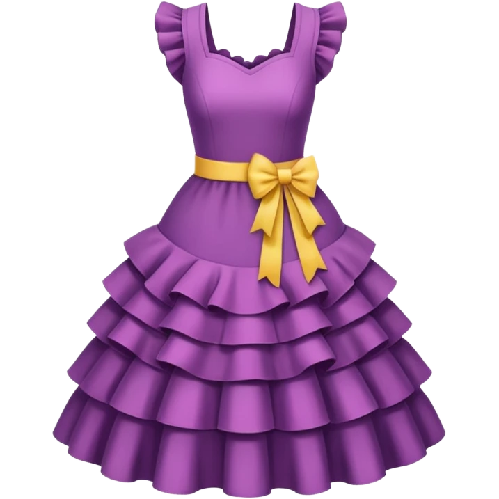 dresses with ruffles emoji