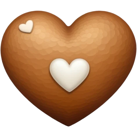 Quiero un corazón café de primeras luego el beig en medio y al final el blanco uno al lado del otro  emoji