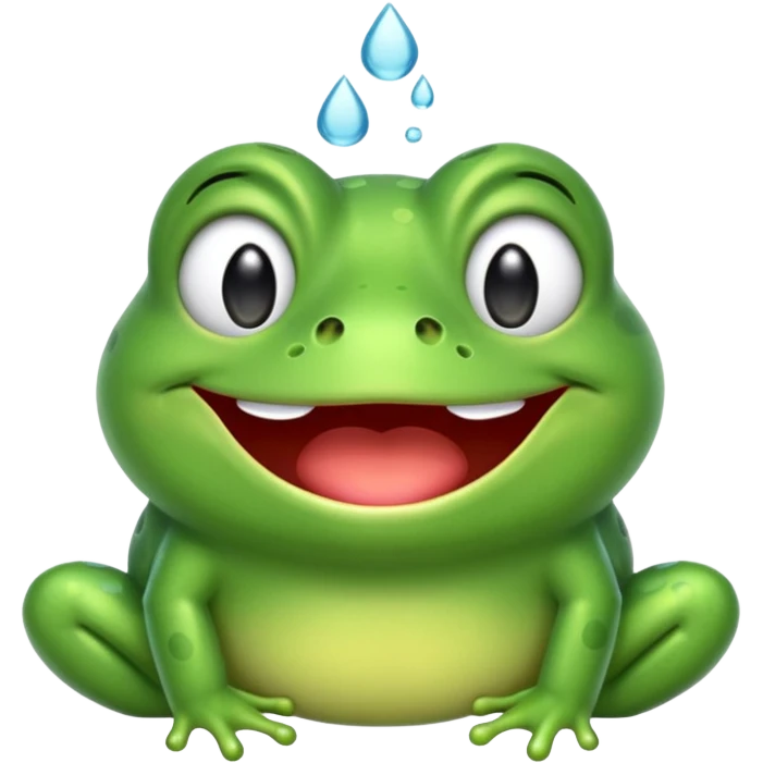Frog emoji laughing crying  emoji