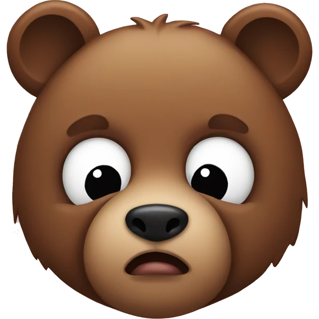 Bear with cut eyes emoji