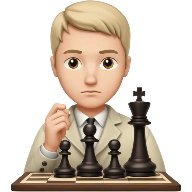 Player with chessboard emoji