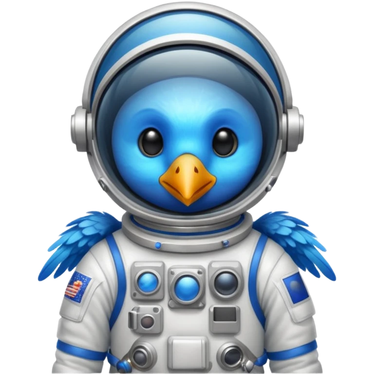 bird with astronaut suit emoji