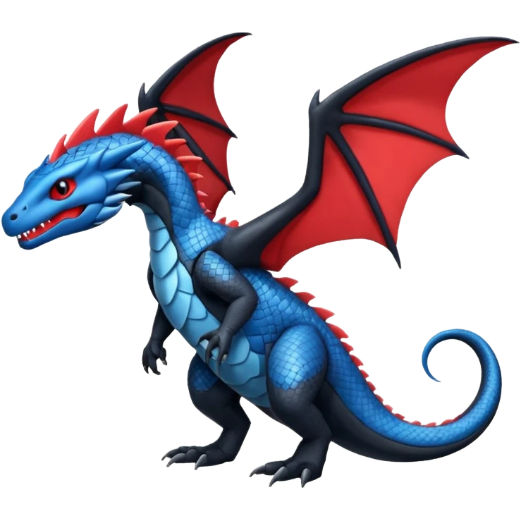 Salandit-Salamence-Fakémon-hybrid-creature (full body)  emoji