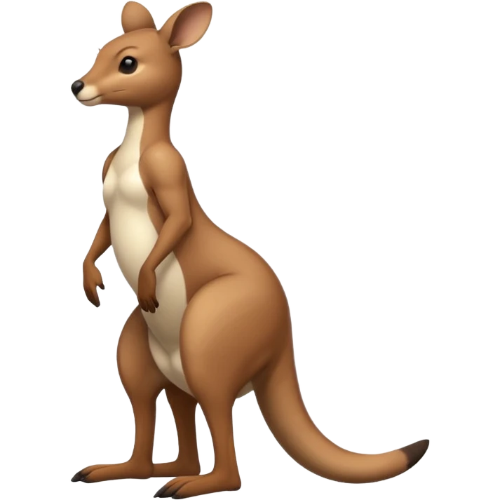 Kangaroo balancing on its tail emoji