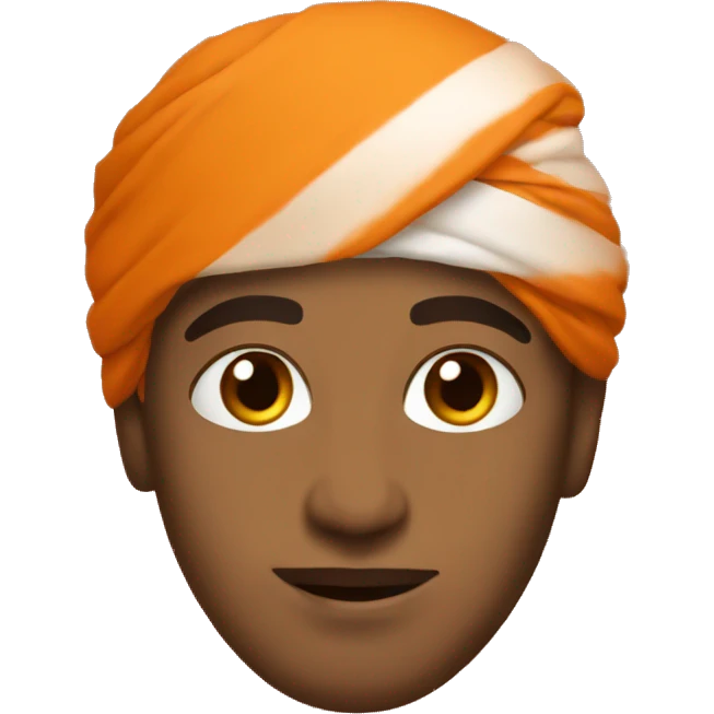 India in orange colour  emoji