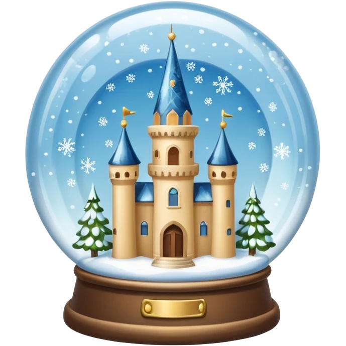 snow-globe, tower inside emoji