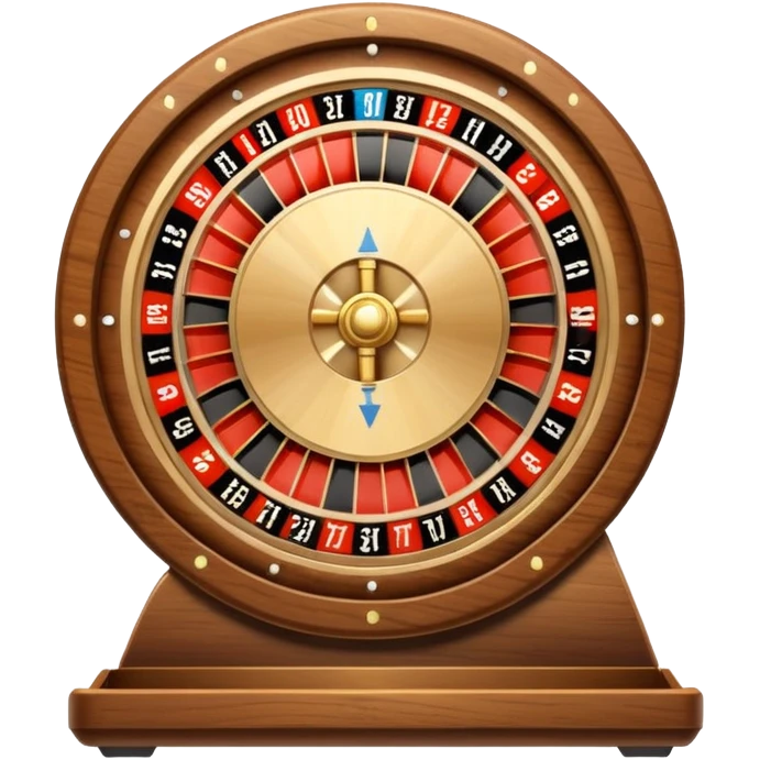 roulette wheel from one to seven emoji