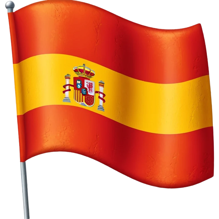 waving spain flag without stick emoji